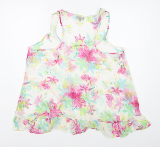 Womens UK Size L Chemistry Multicoloured Basic Tank