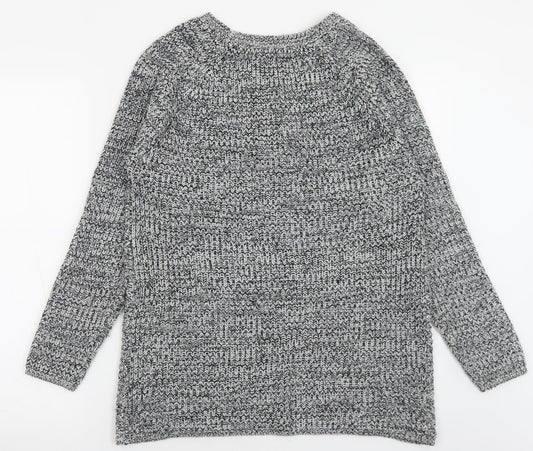Womens UK Size M Peacocks Grey Pullover Jumper