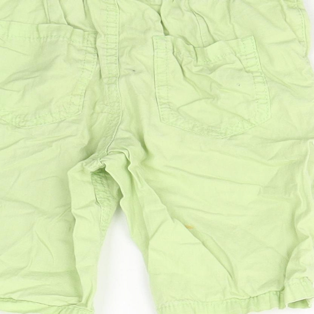 Blue Zoo Boys Green Cotton Bermuda Shorts Size 2-3 Years Regular Tie