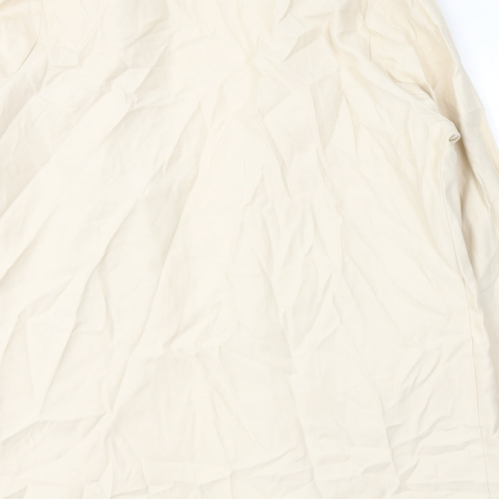 Primark Womens Beige Viscose Jacket Blazer Size 8 - Open front