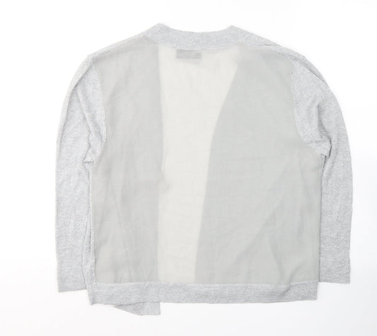 Womens UK Size M Wallis Grey Cardigan Jumper