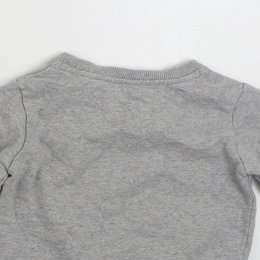 George Girls Grey Cotton Pullover Jumper Size 9-12 Months Pullover - Miami