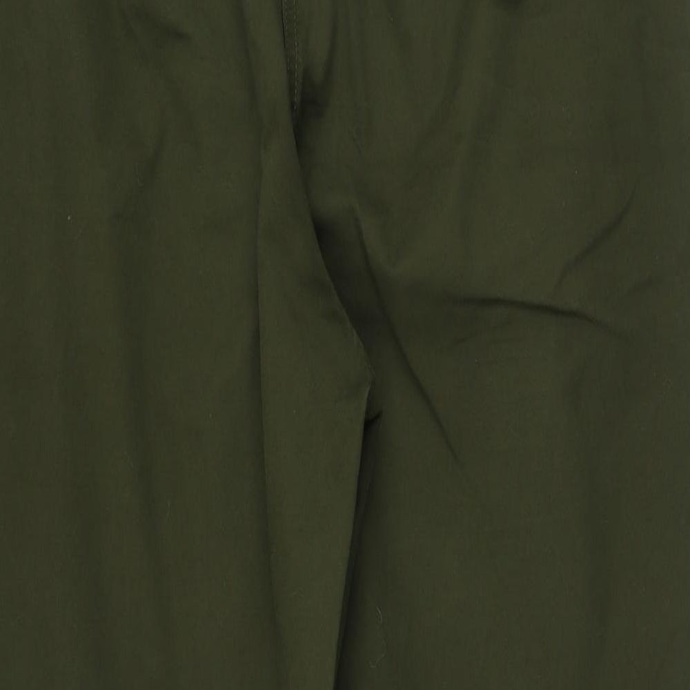 NEXT Mens Green Cotton Trousers Size 18 L28 in Regular