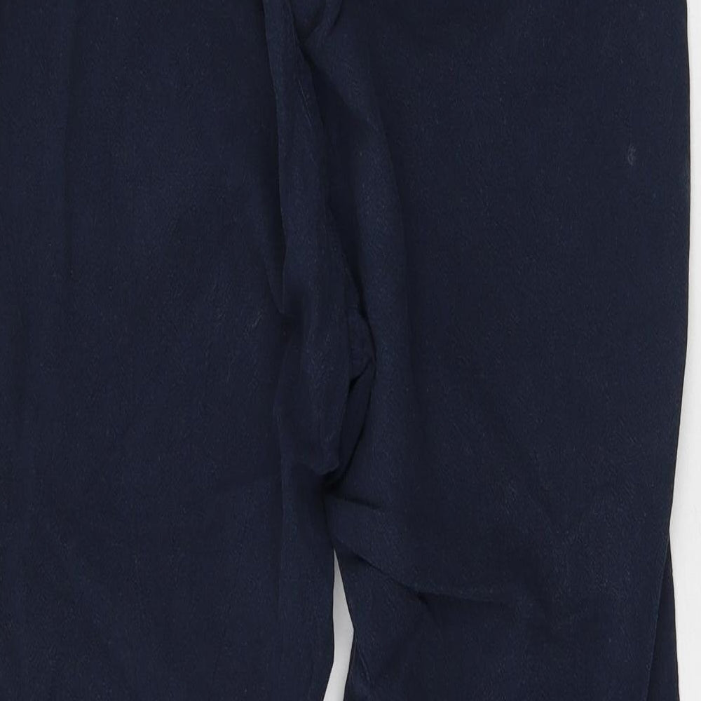 Bonmarche Womens Blue Cotton Trousers Size S L22 in Regular