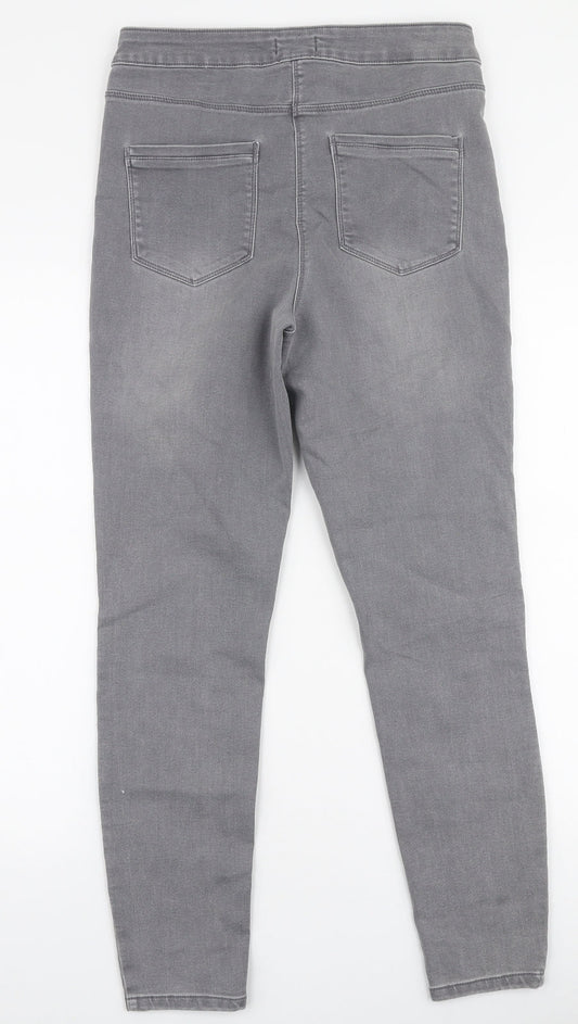 Womens UK Size 12 Papaya Slim Fit Skinny Grey Jeans