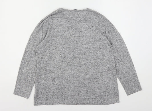 Womens UK Size 10 Peacocks Grey Pullover Jumper