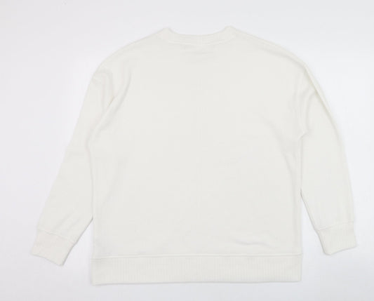 Womens UK Size 8 Dunnes Stores Ivory Pullover Jumper