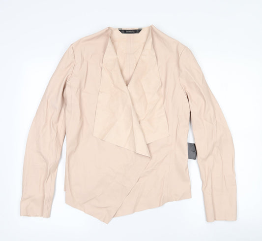 Zara Womens Pink Jacket Size M Tie