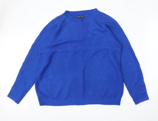 Womens UK Size L SheIn Blue Pullover Jumper