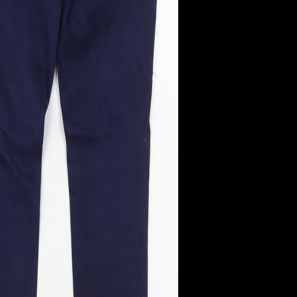 Brand and care label for EDC women’s blue cotton jegging jeans, size UK 12, 29-inch leg regular zip