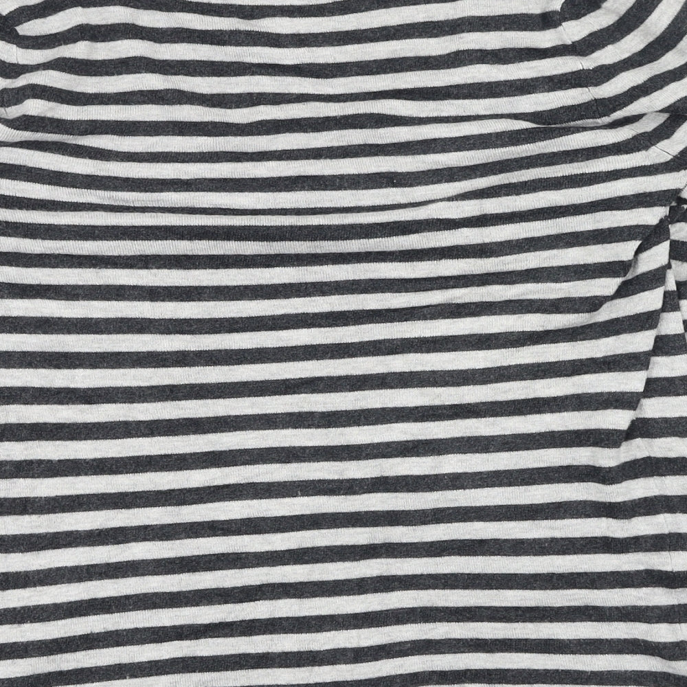 Womens UK Size 12 New Look Grey Basic T-Shirt