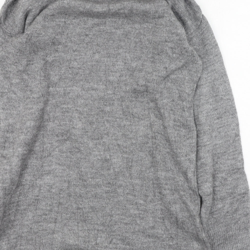 Womens UK Size S Stradivarius Grey Pullover Jumper