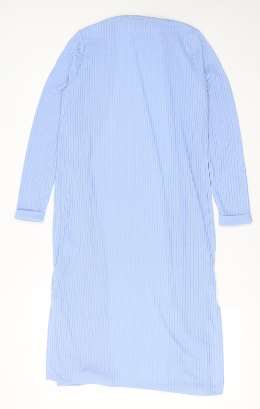 Womens UK Size 10 New Look Blue Cardigan Jumper