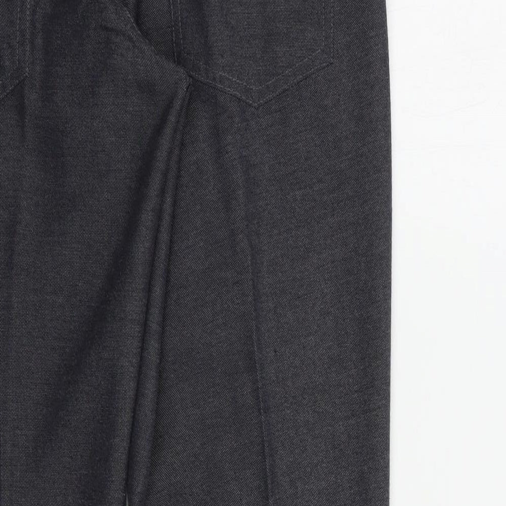 NEXT Mens Grey Polyester Dress Pants Trousers Size 32 in L31 in Regular Button