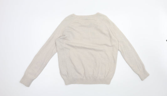 Womens UK Size M H&M Beige Pullover Jumper