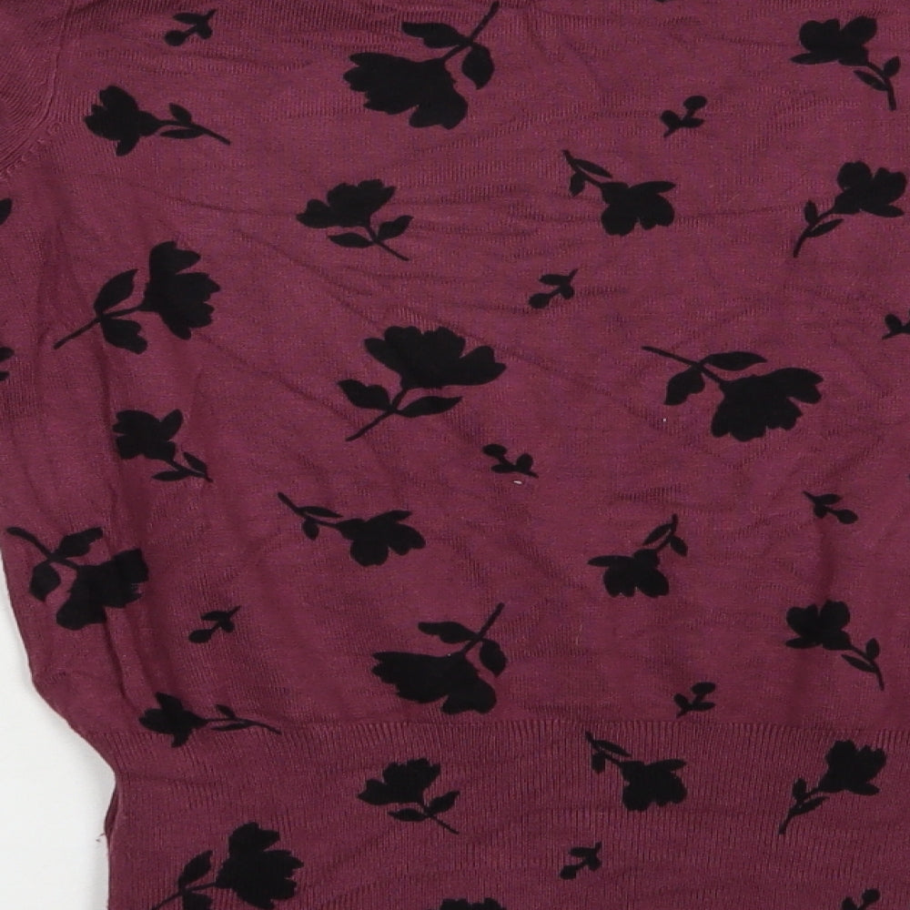 Womens UK Size 6 Marks and Spencer Purple Pullover Jumper
