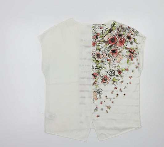 Womens UK Size 12 NEXT White Basic Blouse