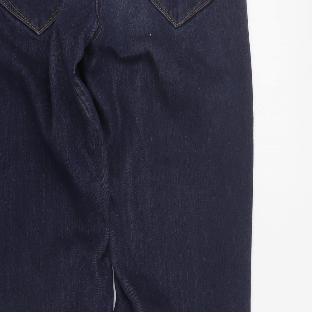 TU Mens Blue Viscose Skinny Jeans Size 16 L30 in Regular Zip