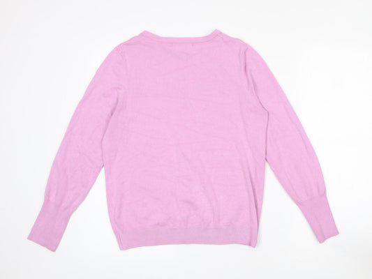 Womens UK Size M Dunnes Stores Pink Cardigan Jumper