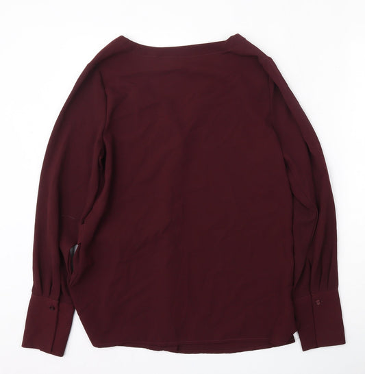 Womens UK Size 10 New Look Purple Basic Blouse
