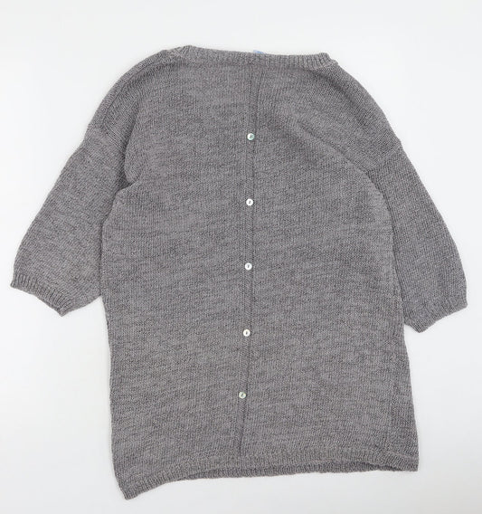 Womens UK Size M Marks and Spencer Grey Pullover Jumper