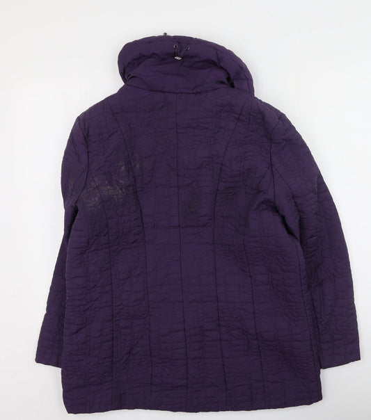 First Avenue Womens Purple Anorak Coat Size 16 - Mark on back