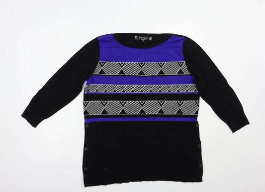 Womens UK Size 14 Principles Black Pullover Jumper