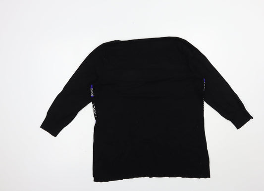 Womens UK Size 14 Principles Black Pullover Jumper
