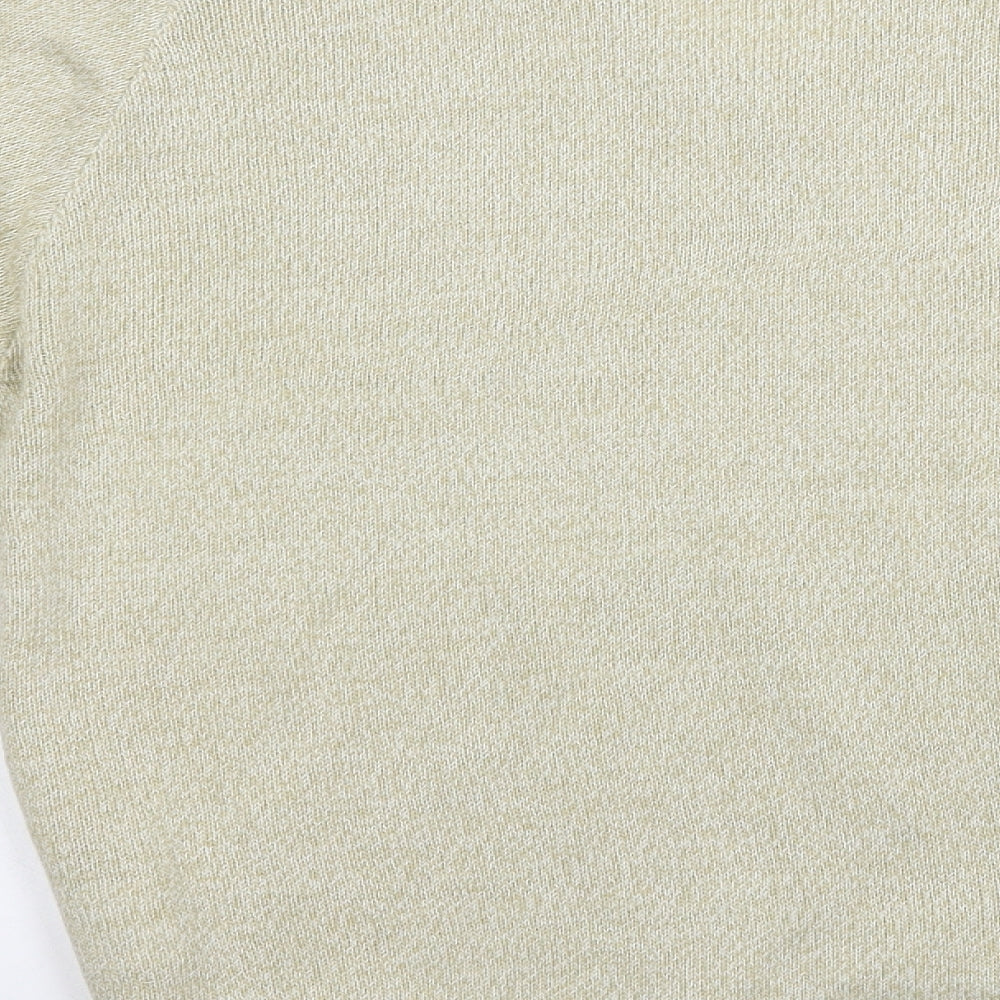 Premier Man Mens Beige V-Neck Acrylic Pullover Jumper Size M