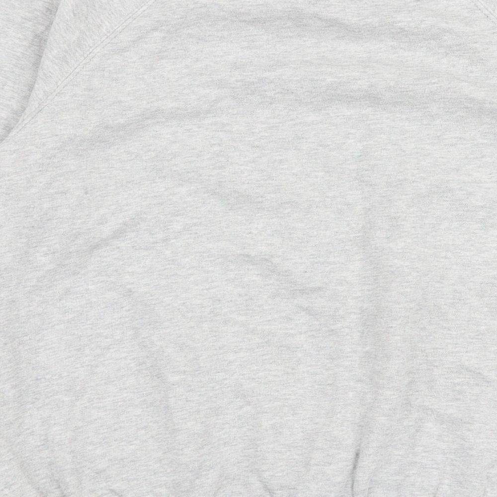 Brand and care label for Next girls’ grey 100% cotton pullover sweatshirt, size 11, years pullover