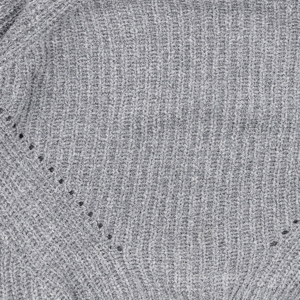 Primark Womens Grey Round Neck Polyester Pullover Jumper Size S