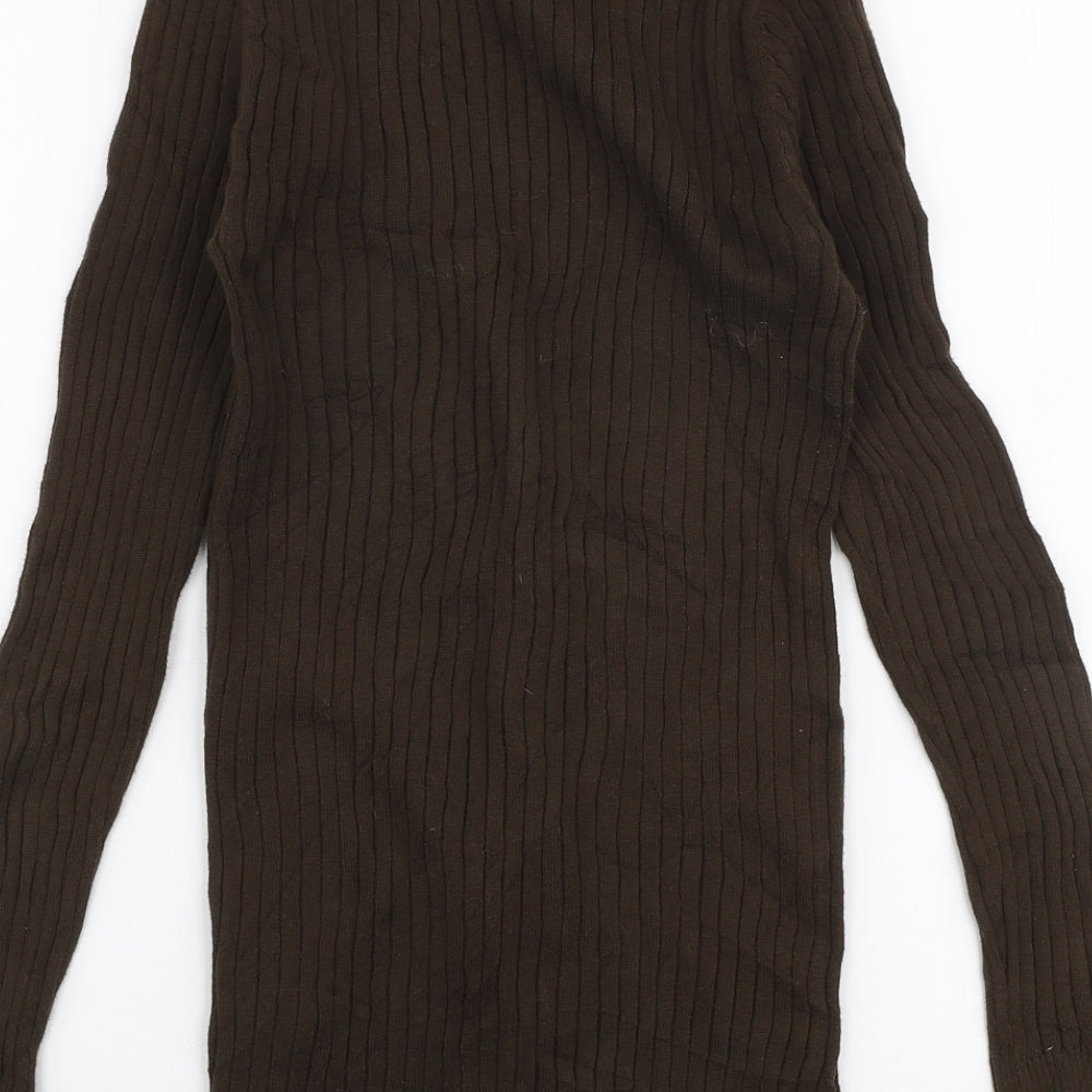 Womens UK Size XS Old Navy Brown Cardigan Jumper