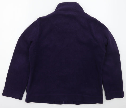 Back view of Active women’s purple jacket, size UK 14, zip