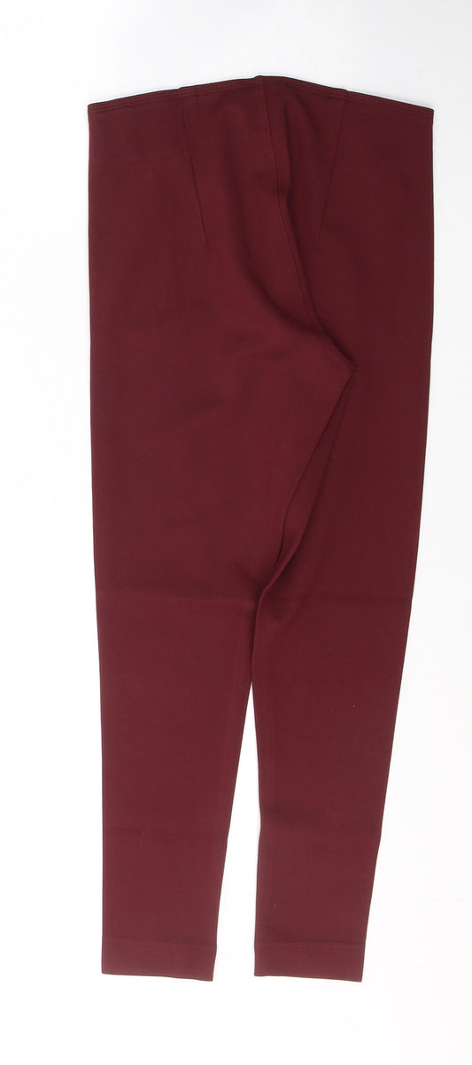 Womens UK Size 8 NEXT Regular Fit Red Trousers