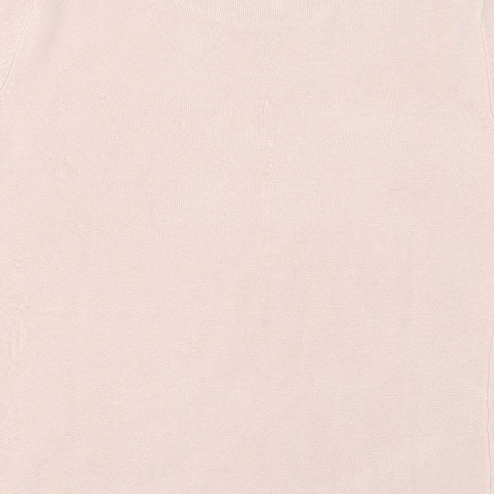 Womens UK Size M EA Pink Pullover Jumper