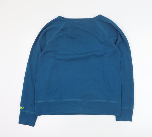 Gap Womens Blue Cotton Pullover Sweatshirt Size S Pullover