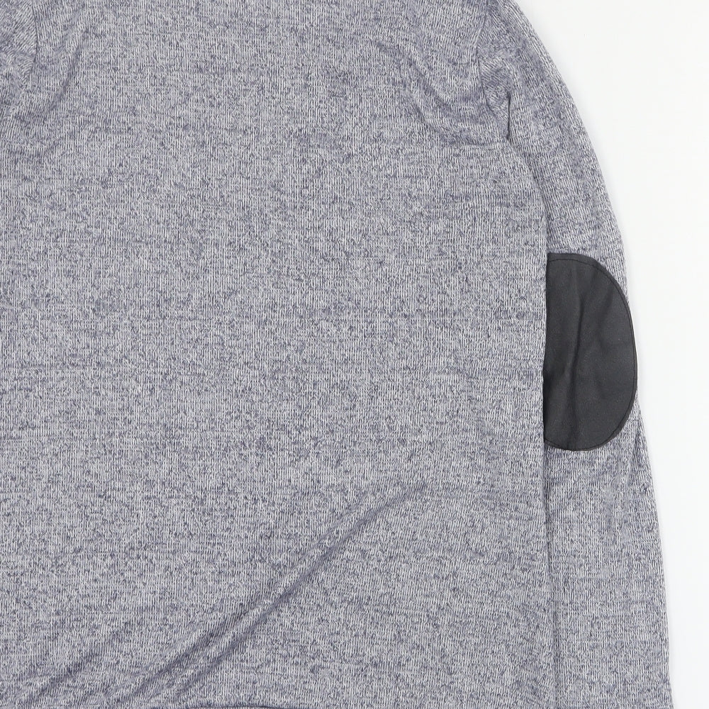 Izabel Womens Grey Round Neck Viscose Pullover Jumper Size 10