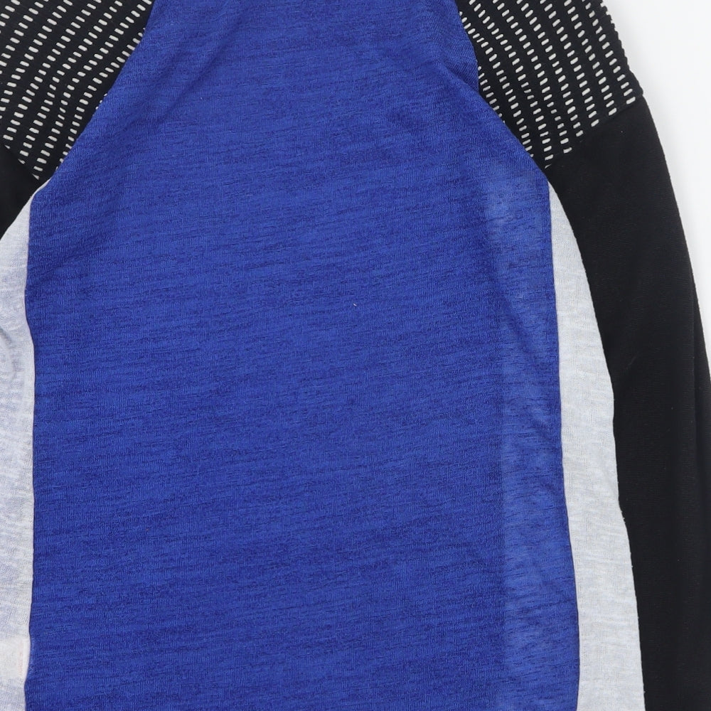 Primark Womens Blue Round Neck Polyester Pullover Jumper Size 10