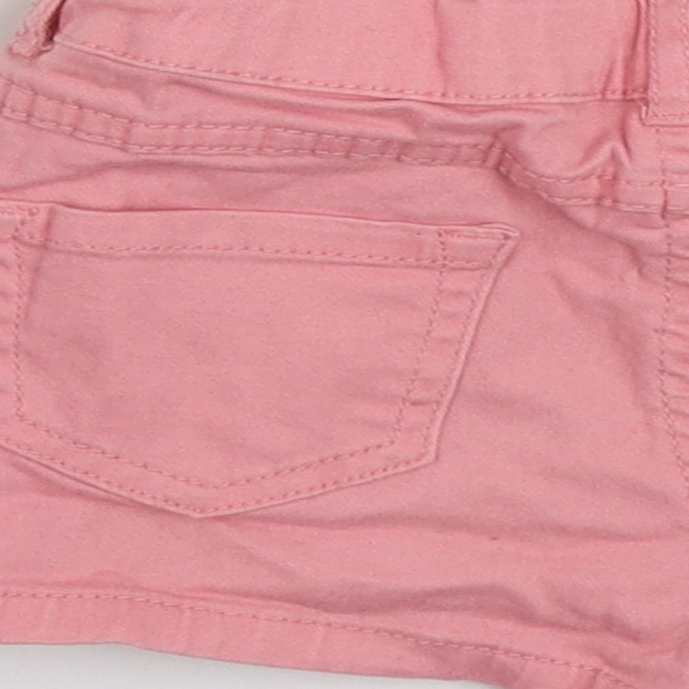 356 Denim Girls Pink Cotton Hot Pants Shorts Size 5-6 Years Slim