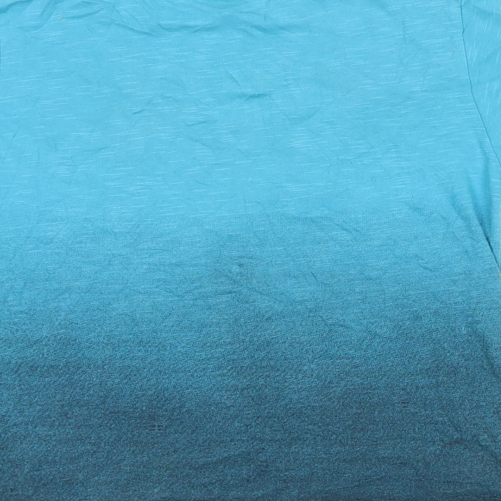 Urban Outlaws Boys Blue 100% Cotton Pullover T-Shirt Size 7-8 Years Crew Neck - Surf