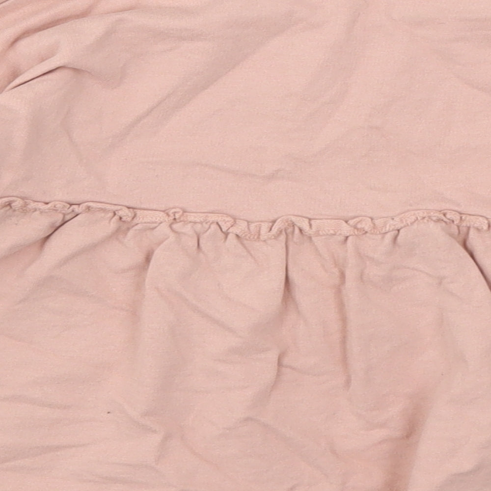 George Girls Pink Cotton Pullover Sweatshirt Size 3-4 Years