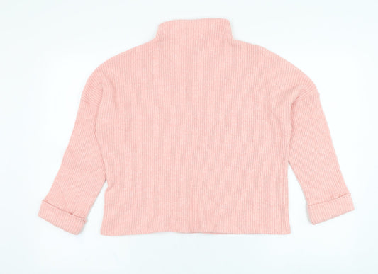H&M Womens Pink Viscose Pullover Sweatshirt Size S Pullover