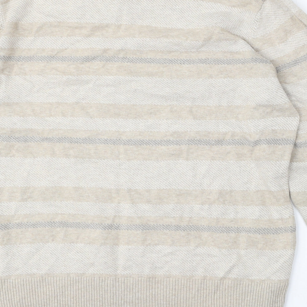 Womens UK Size L Marks and Spencer Beige Pullover Jumper