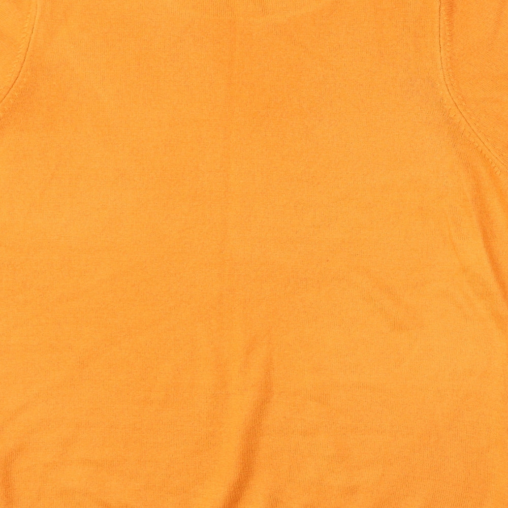 Womens UK Size 16 Marks and Spencer Orange Pullover Jumper