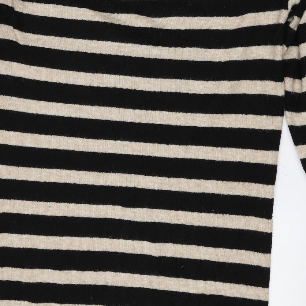 Primark Womens Multicoloured Round Neck Striped Polyester Pullover Jumper Size 14