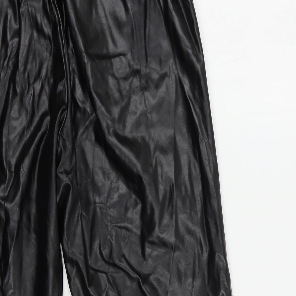 Womens UK Size XS Brave Soul Regular Fit Black Trousers