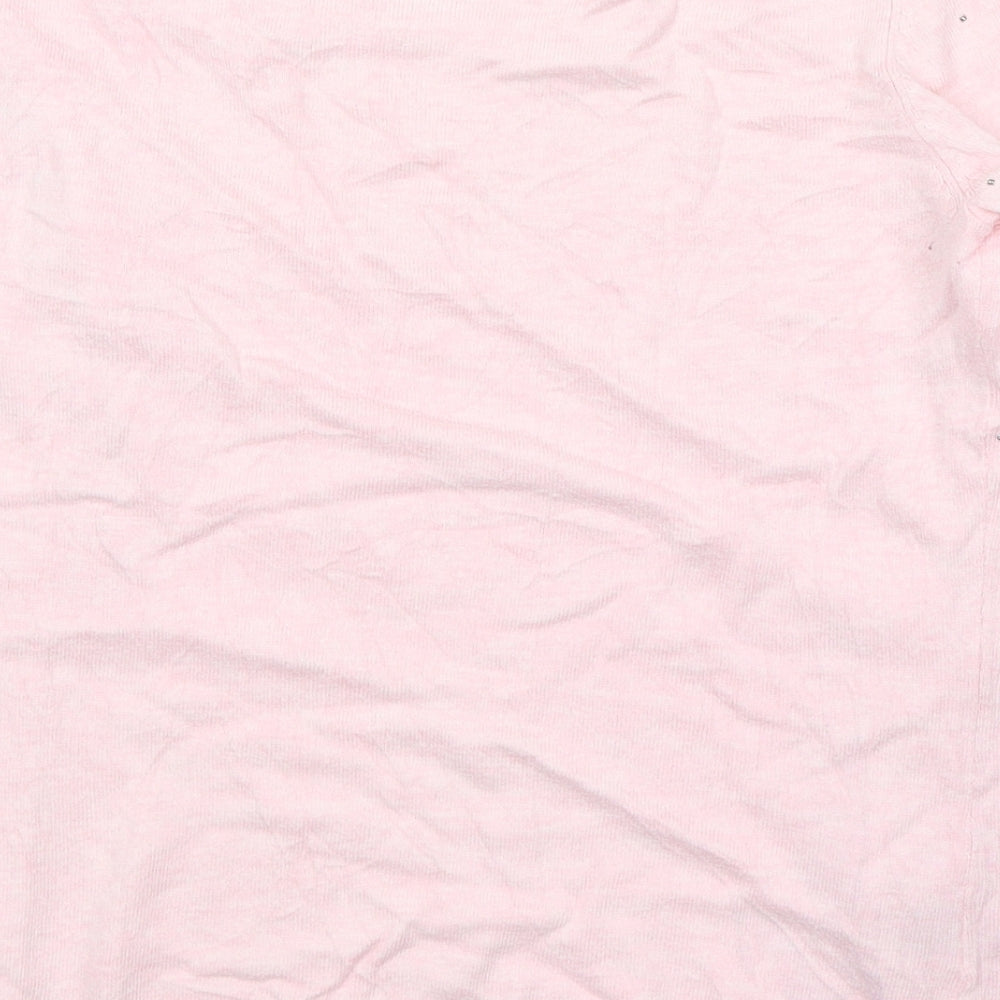 Womens UK Size S CC Pink Pullover Jumper