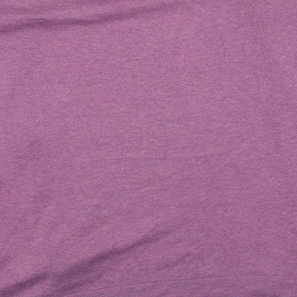 George Womens Purple V-Neck Polyester Cardigan Jumper Size 14