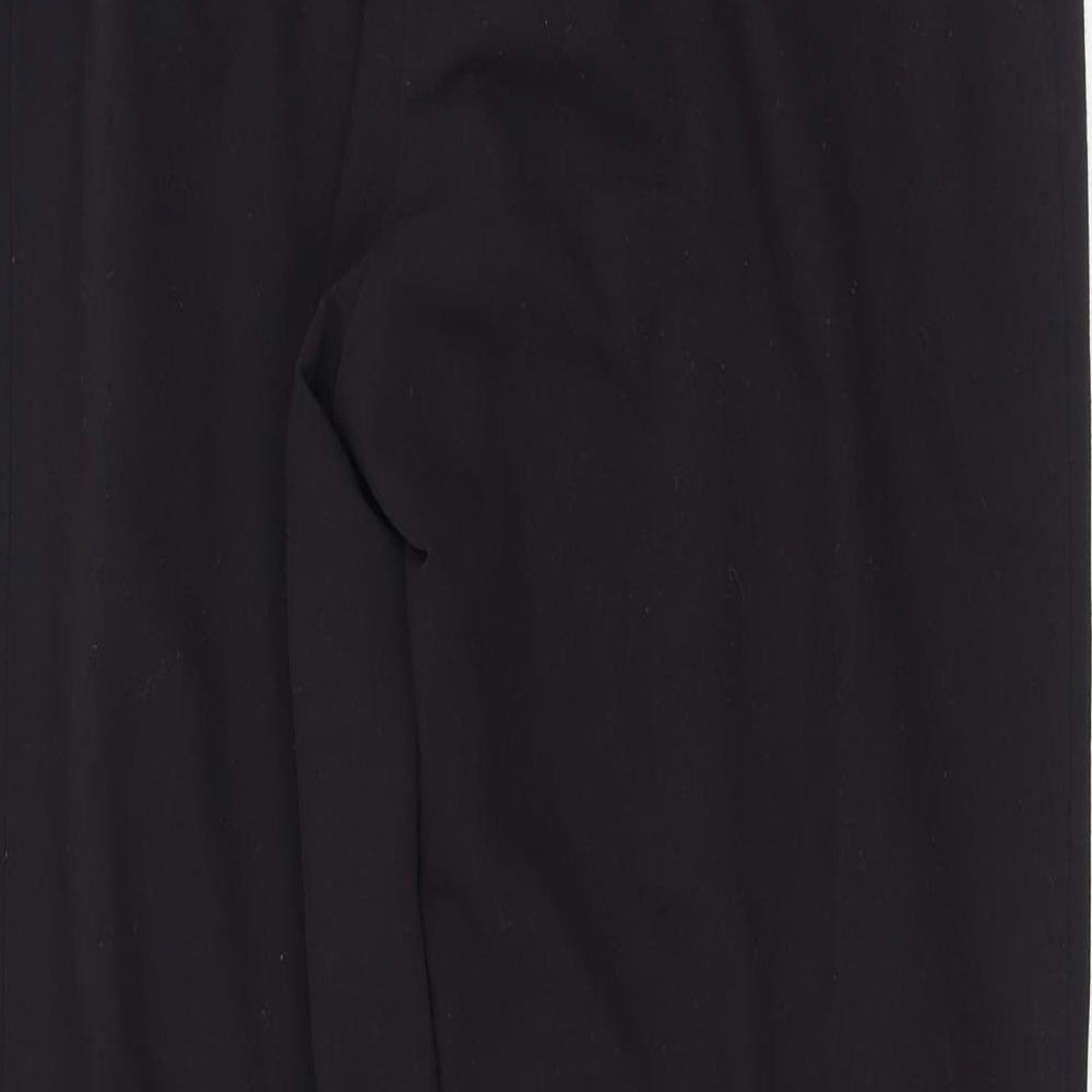 New Look Womens Black Polyester Trousers Size 12 L25 in Regular