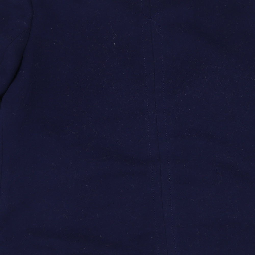 Womens UK Size 12 BM Blue Overcoat